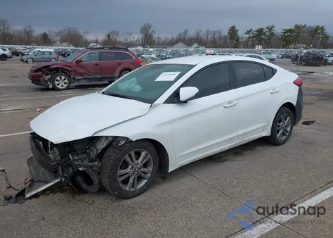 2018 Hyundai Elantra Sel z USA, uszkodzony, nr VIN 5NPD84LF7JH250552